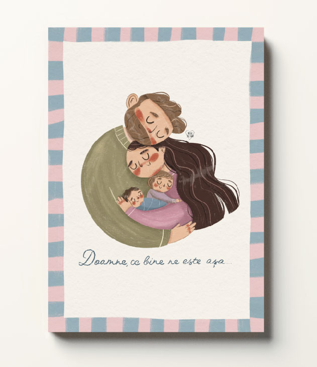 Print de artă – ”Ce bine ne este cu doi!” - imagine 2
