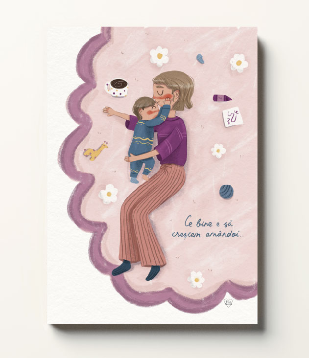 Print de artă – ”Crestem amandoi” - imagine 2