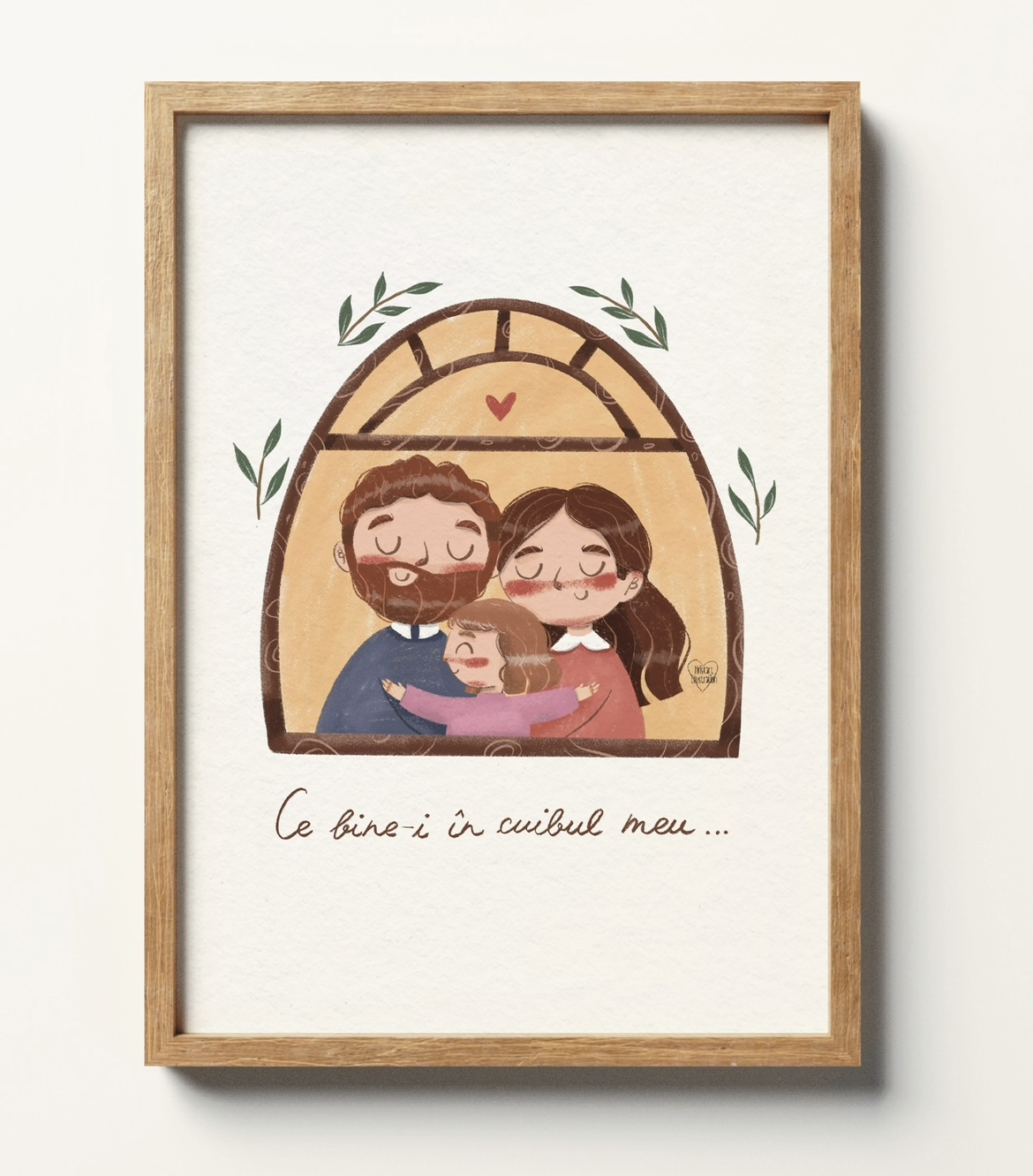 Print de artă – "Ce bine e în cuibul meu"