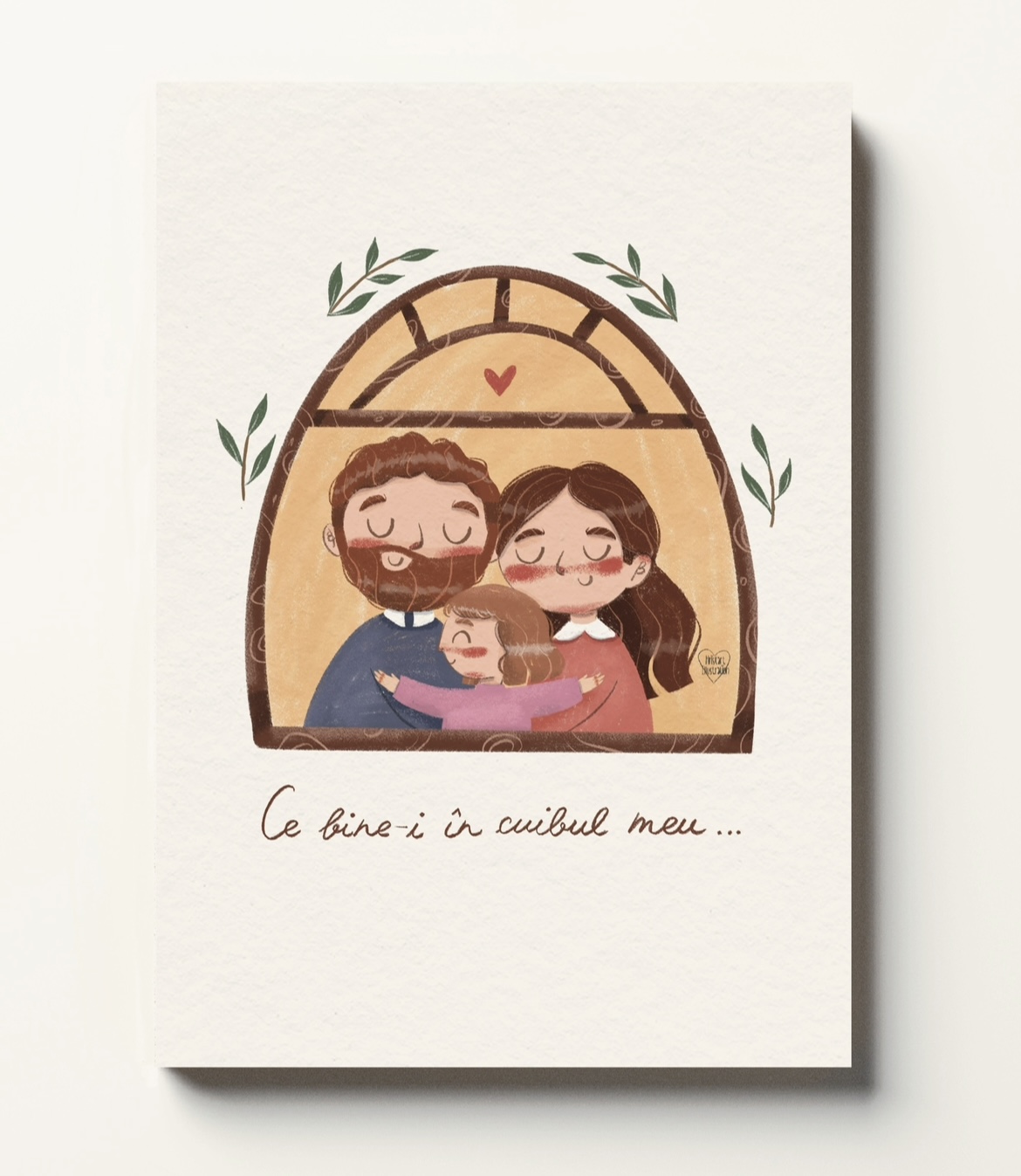 Print de artă – "Ce bine e în cuibul meu" - imagine 2