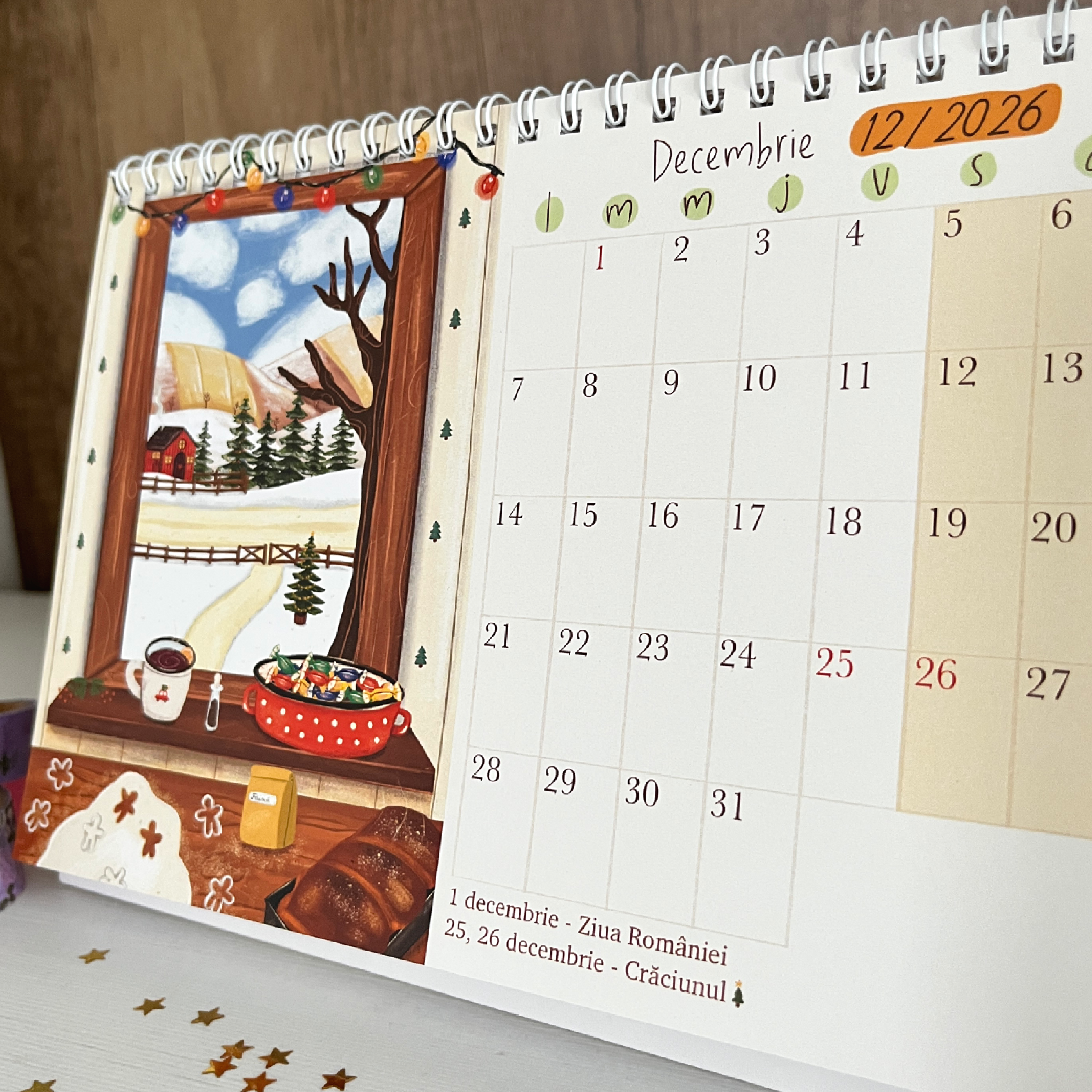 Planner Birou 2026 – ilustrații rustice - imagine 7