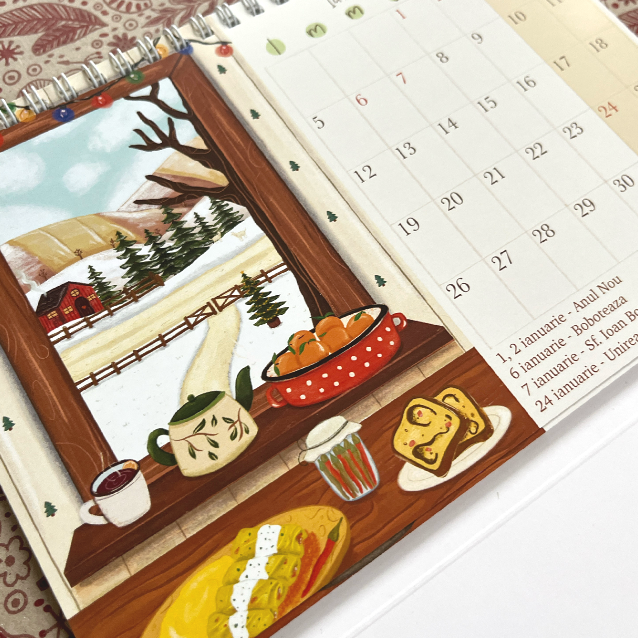Planner Birou 2026 – ilustrații rustice - imagine 6