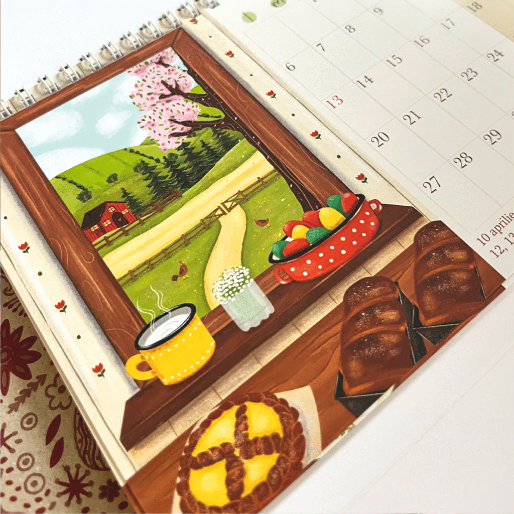 Planner Birou 2026 – ilustrații rustice - imagine 2