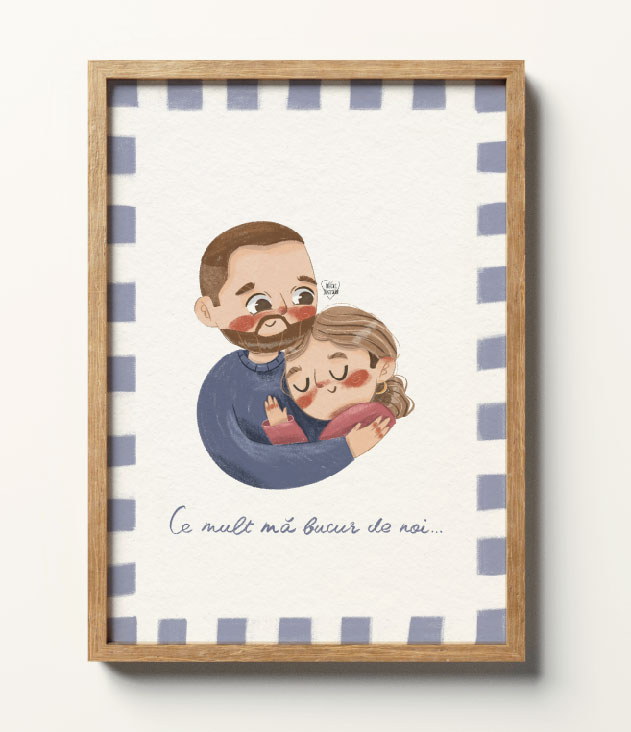 Print de artă – ”Ma bucur de noi”