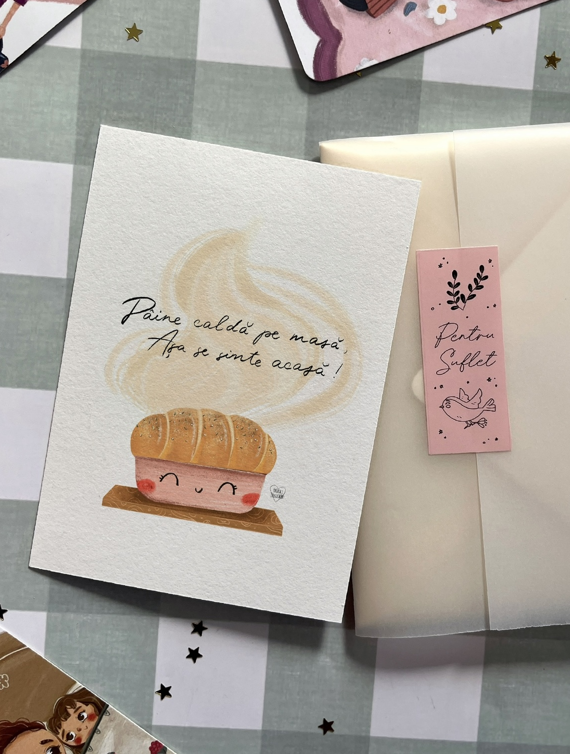Mini print - Pâine caldă pe masă