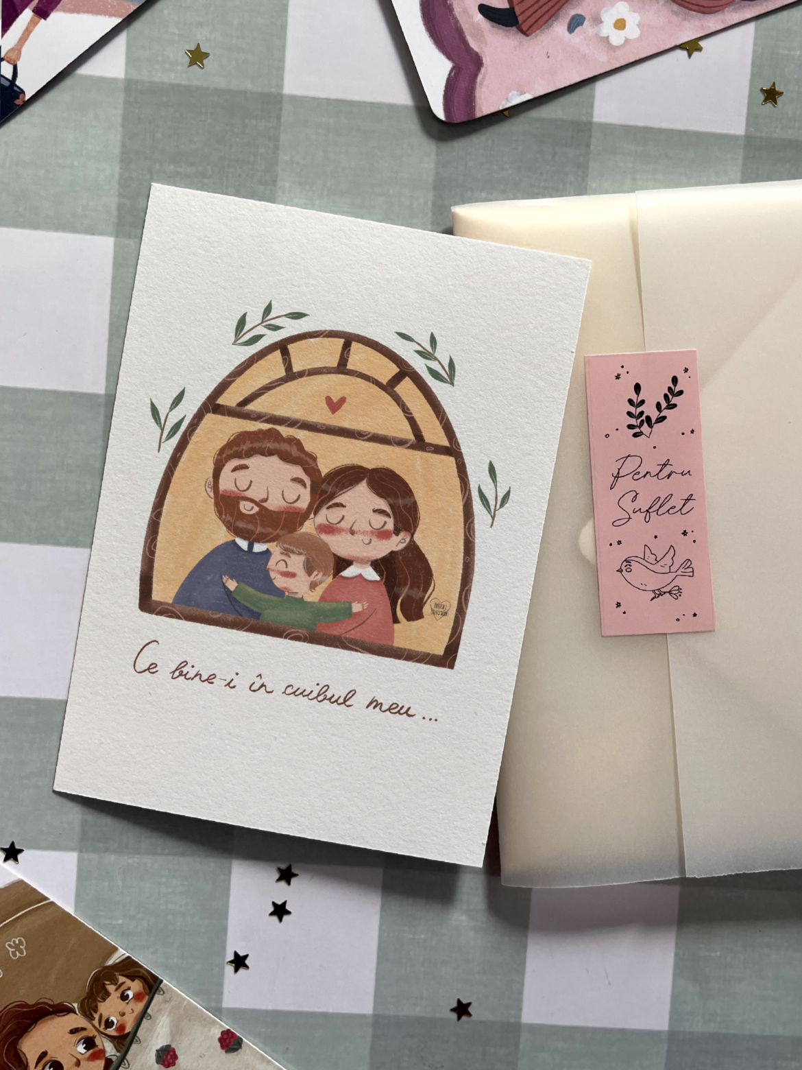 Mini print- Ce bine-i în cuibul meu (băiețel)