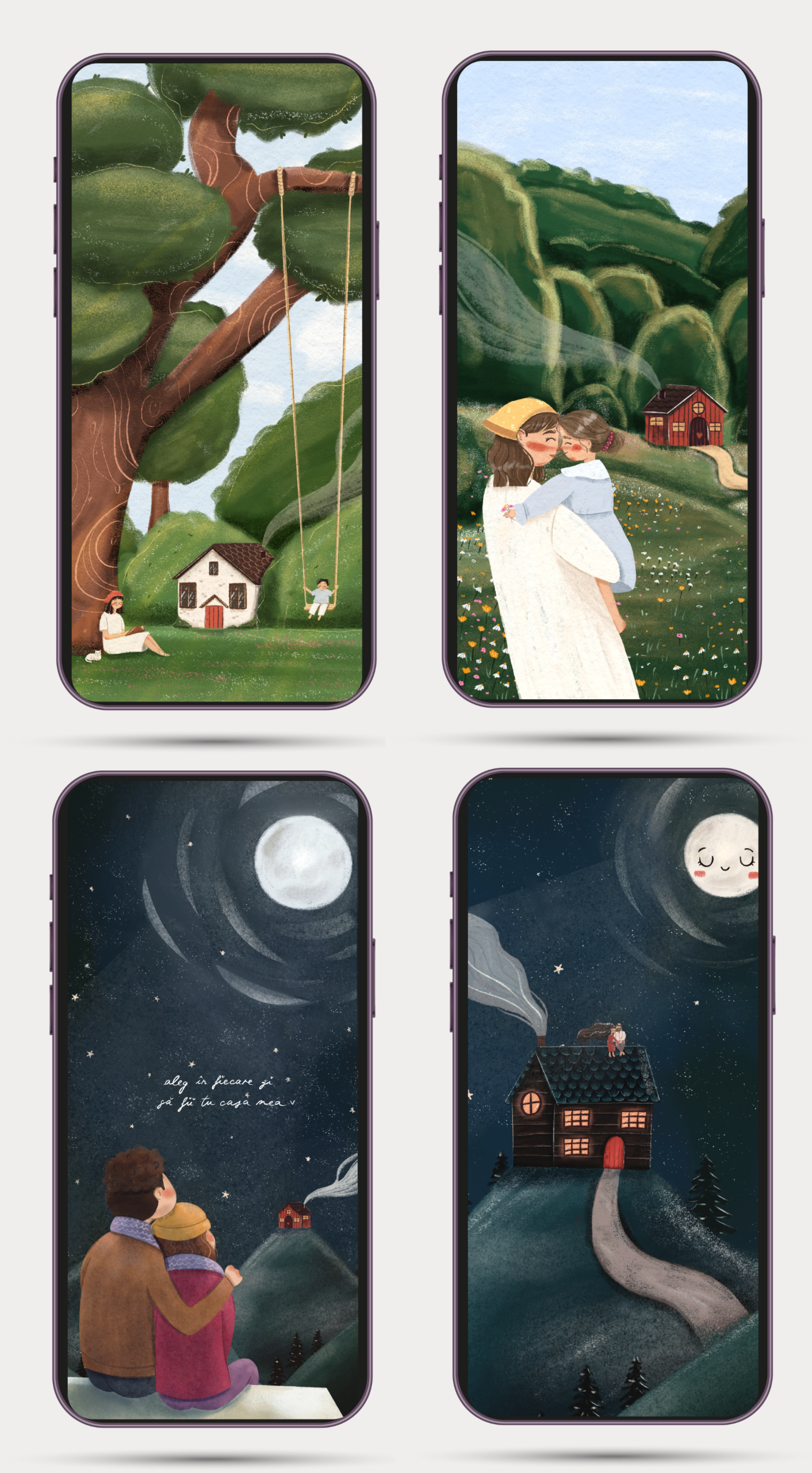 Set 4 Wallpaperuri telefon